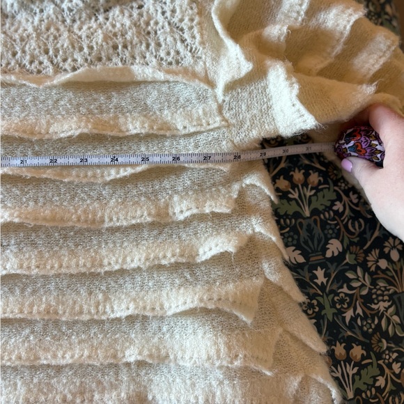 Pilcro Cream Textured Women's Sweater XL - Picture 7 of 7